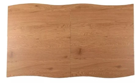 Jedálenský stôl FRESNO dub/čierny rám 150(210)X90