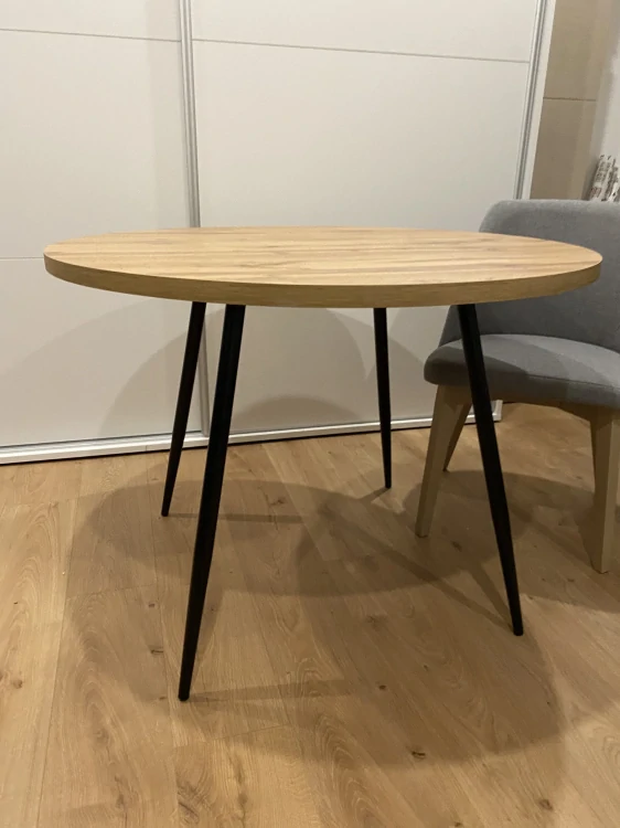 Jedálenský stôl Oslo II, priemer 100cm, dub wotan - NA SKLADE!