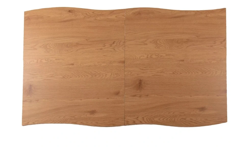 Jedálenský stôl FRESNO dub/čierny rám 120(180)X80