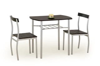 LANCE zostava stôl + 2 stoličky wenge
