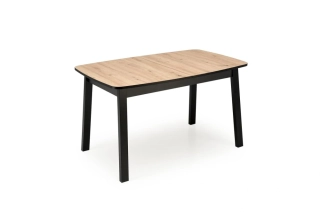 BARRIL rozkladací jedálenský stôl, dub artisan/čierna